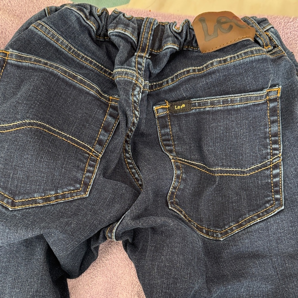 Lee Indigo Denim Jeans with Contrast Stitching